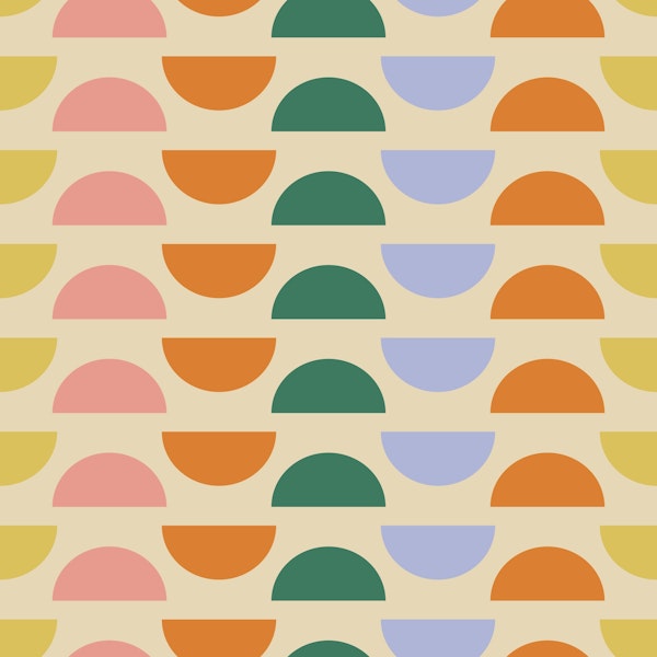 Simple Geometric Shapes in Spring Pastels