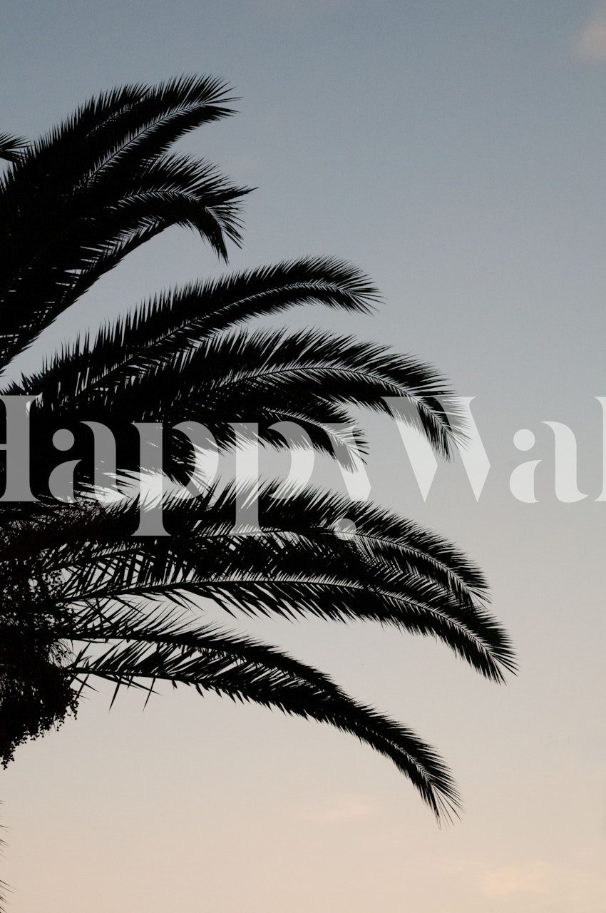 Tapeta Palm Leaves Sunset Dream 1 u sobi