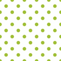 Polka Dots - Lime Green on White tapete