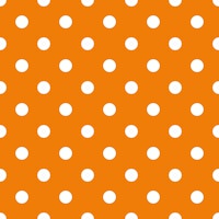 Polka Dots - White on Orange wallpaper
