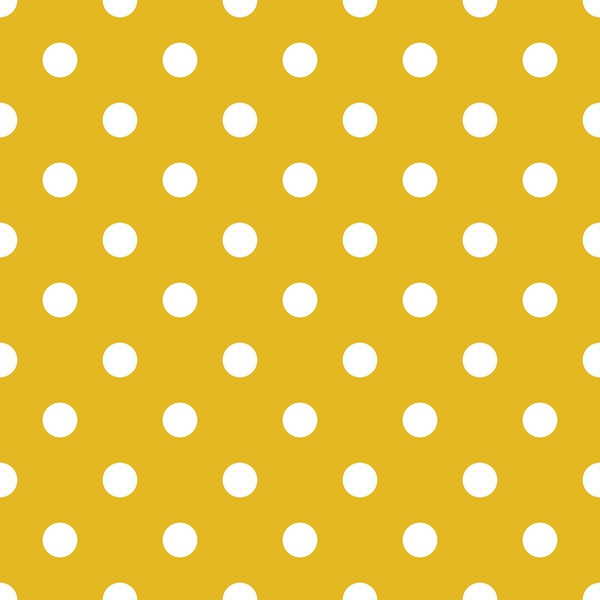 White and Gold Polka Dots