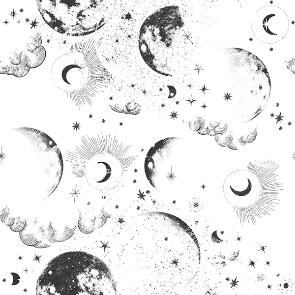 Starry lunar sky AB C