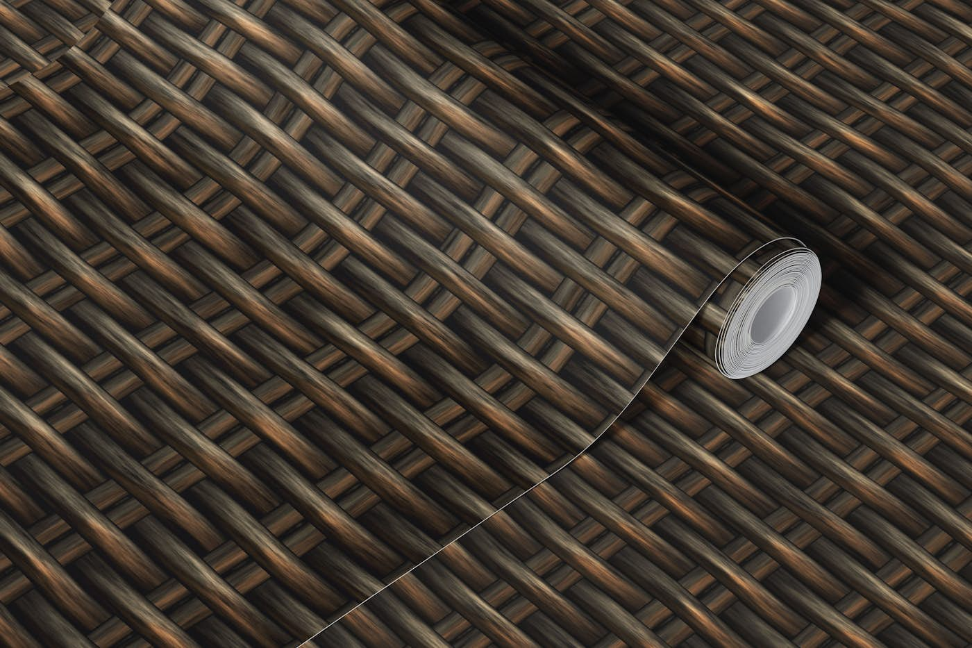 Wicker Weave wallpaper roll