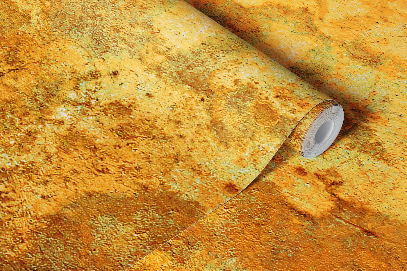 Old Yellow Wall wallpaper roll