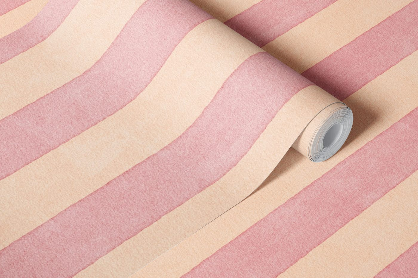 STRIPES 001 B - Macaron wallpaper roll