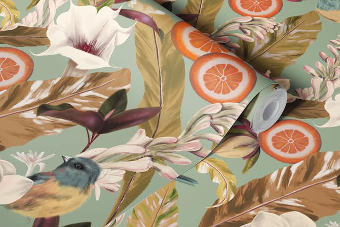 New Tropicals Patternwallpaper roll