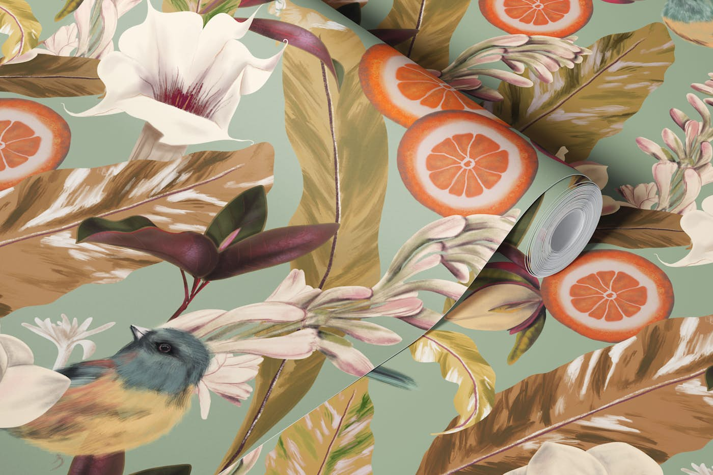 New Tropicals Pattern wallpaper roll