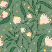 Meadow Spring Floral Green ταπετσαρία