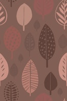 Autumn Simplicity Leaf Shape Pattern Brown wallpaper