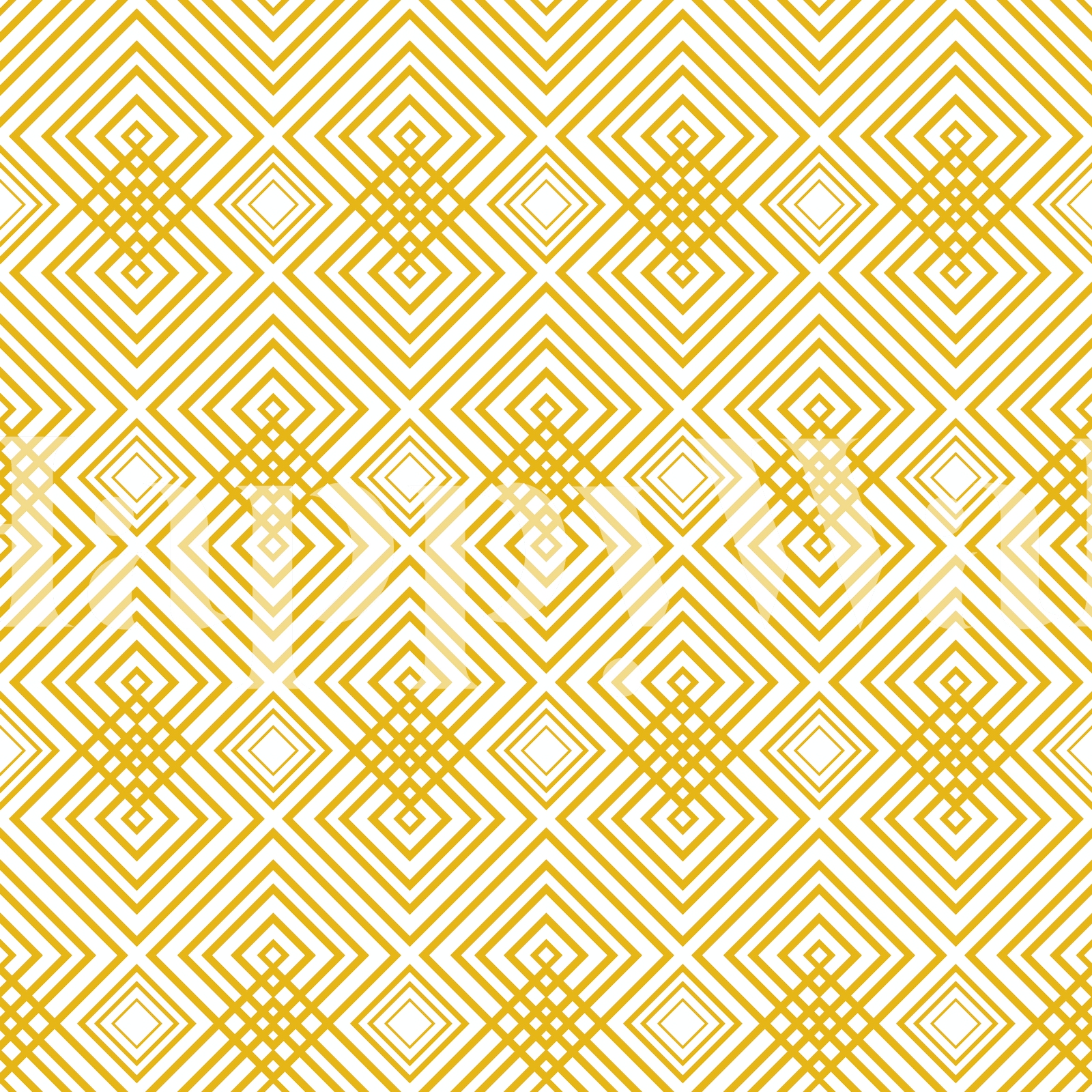 Gold Geometric Wallpaper - Art Deco Design