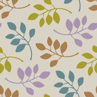 FALLING LEAVES Woodland Forest - Warm White ταπετσαρία