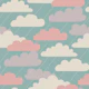 RAIN CLOUDS Cozy Cloudy Showers - Soft Blue