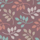 FALLING LEAVES Woodland Forest - Plum