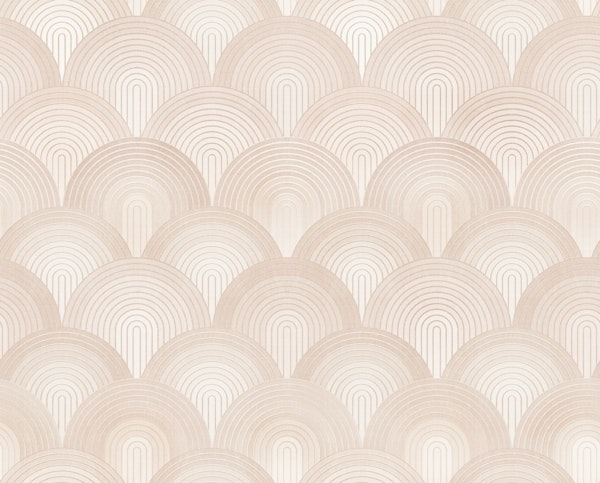 Abstract Ombre Arcs Peach Fuzz