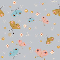 CUTE MINIMAL BOHO BUTTERFLIES LAVENDER papiers peint