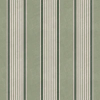 Antique stripes in sage olive green cream behang