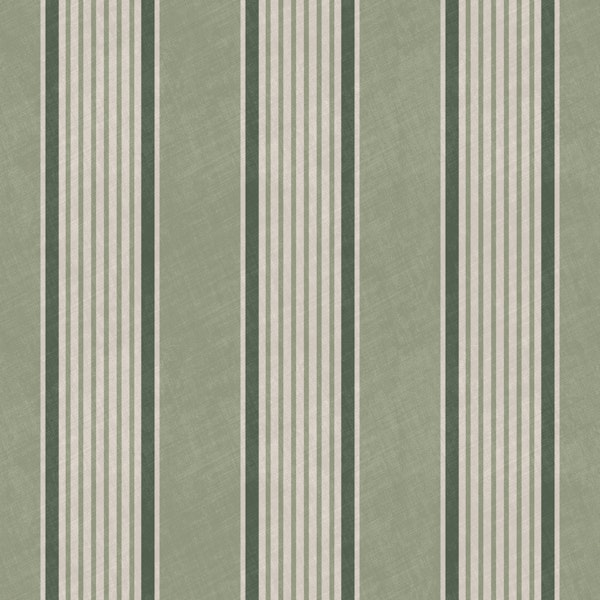 Antique stripes in sage olive green cream