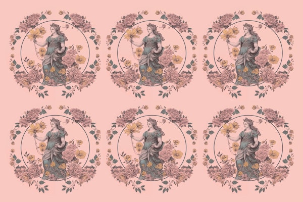 Goddess Floral Pattern