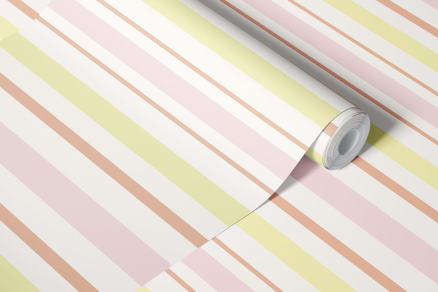 Summer Stripes pastel wallpaper roll