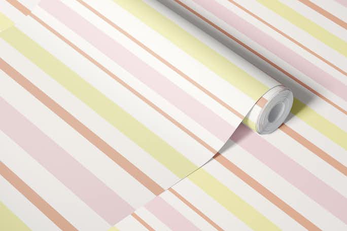 Summer Stripes pastelwallpaper roll