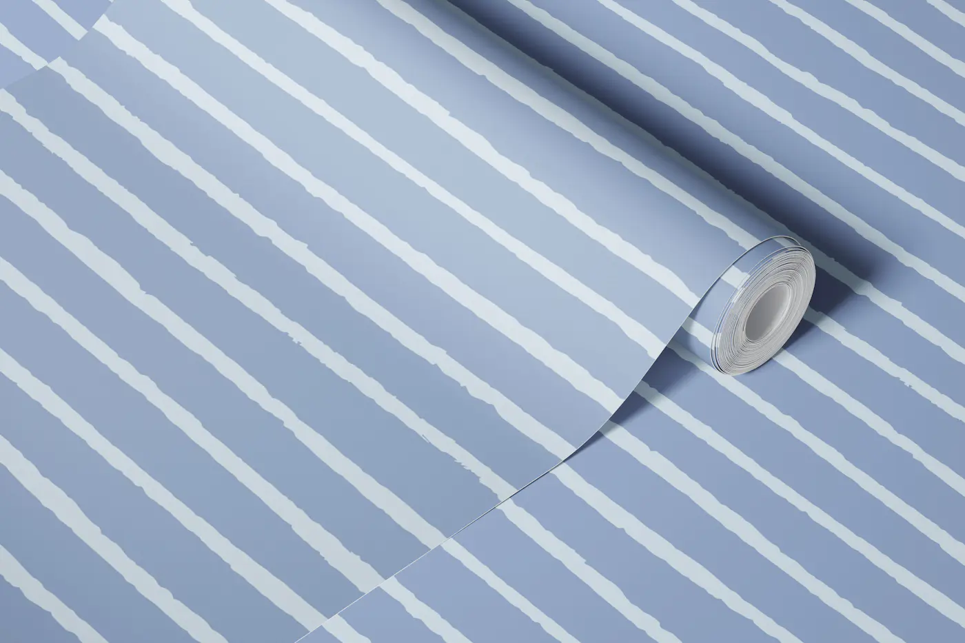 Abstract Stripes Moody Blue wallpaper roll