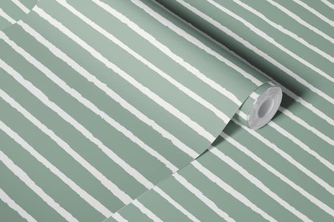 Abstract Stripes_sage greenwallpaper roll