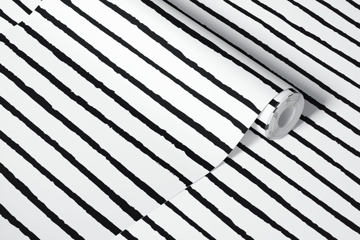 Abstract Stripes_black white wallpaper roll