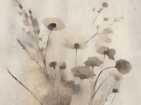 Moody Japanese Wildflower Vintage wallpaper