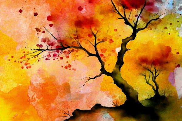 Japanese Sakura Forest Surrealism