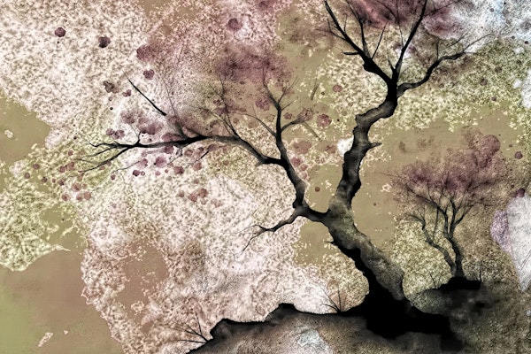 Antique Japanese Forest Surrealism