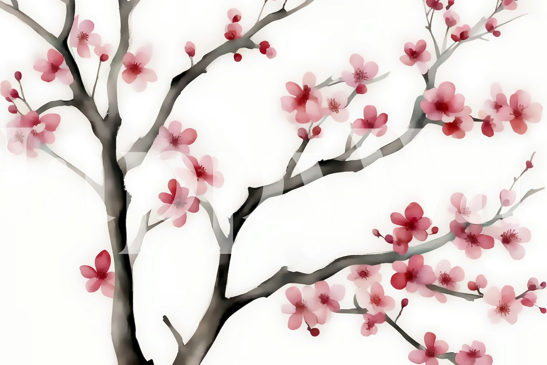 Japanese Sakura Tree Blossom Branches wallpaper | Happywall