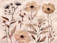 Dried Japandi Flowers tapete