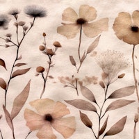 Dried Japandi Flowers tapete