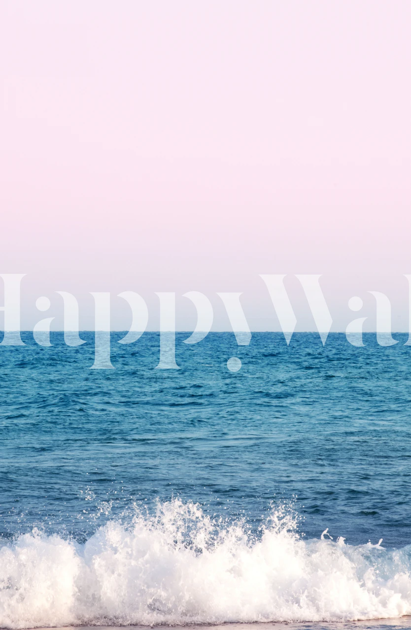 Papel de parede Ocean Wave Dream 1 em um quarto