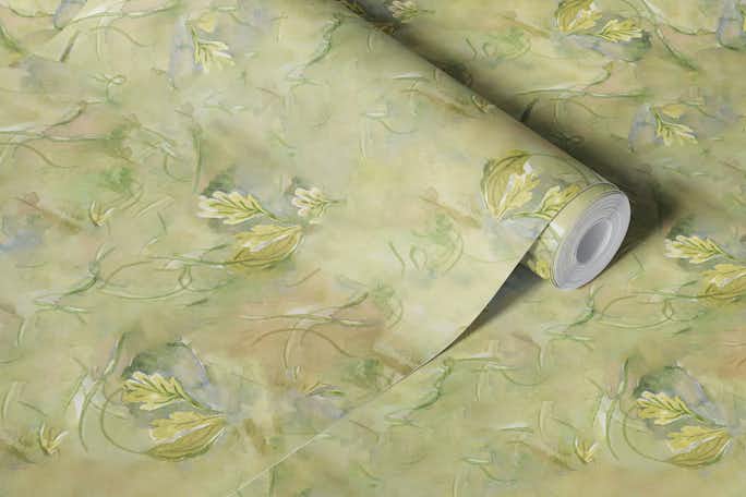 Ethereal botanical blendwallpaper roll