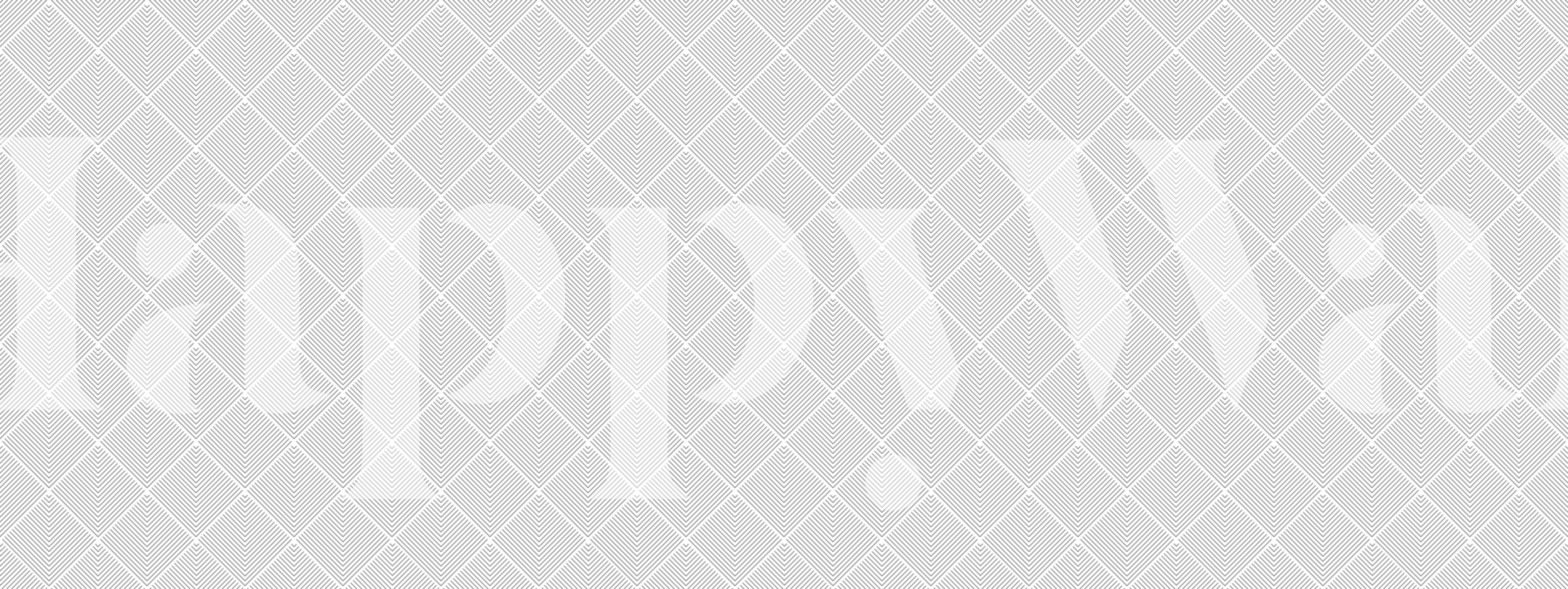 Geometric white lines on diamond pattern wallpaper