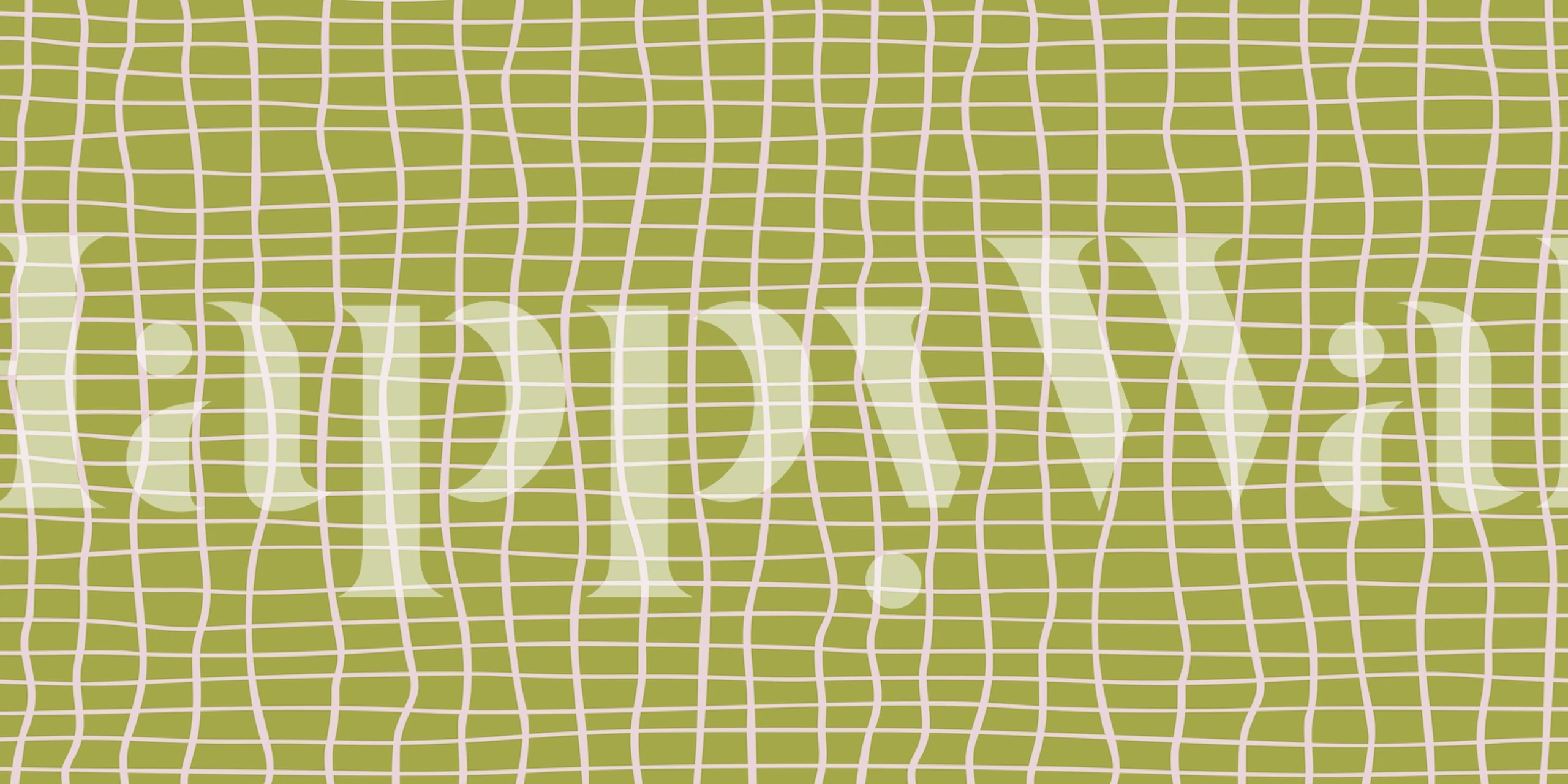 Tapeta s přírodní tématikou a Grid Pattern v místnosti