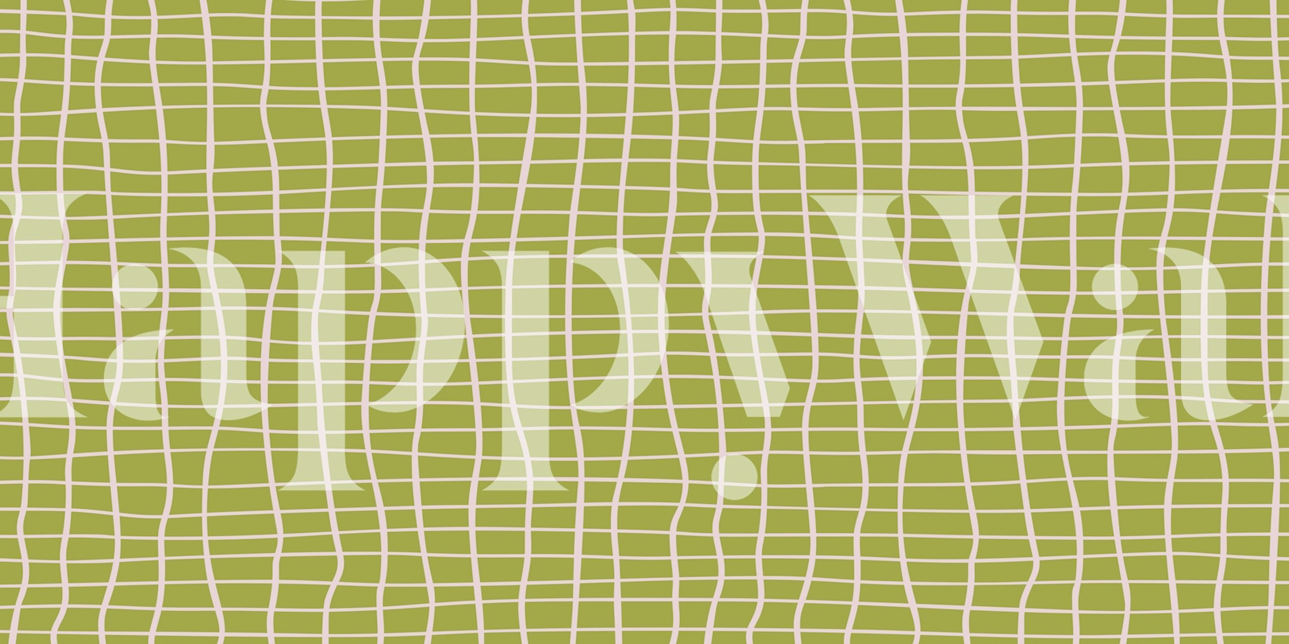 Papel pintado de temática natural con Grid Pattern en una habitación