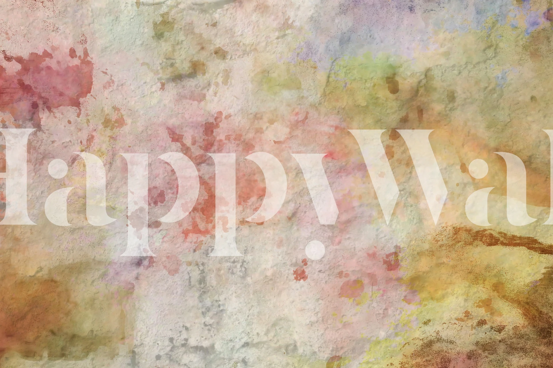 Soft abstract floral watercolor wallpaper in pastel colors