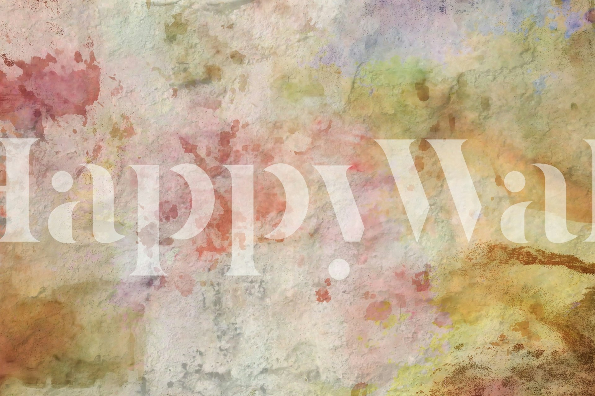 Soft abstract floral watercolor wallpaper in pastel colors