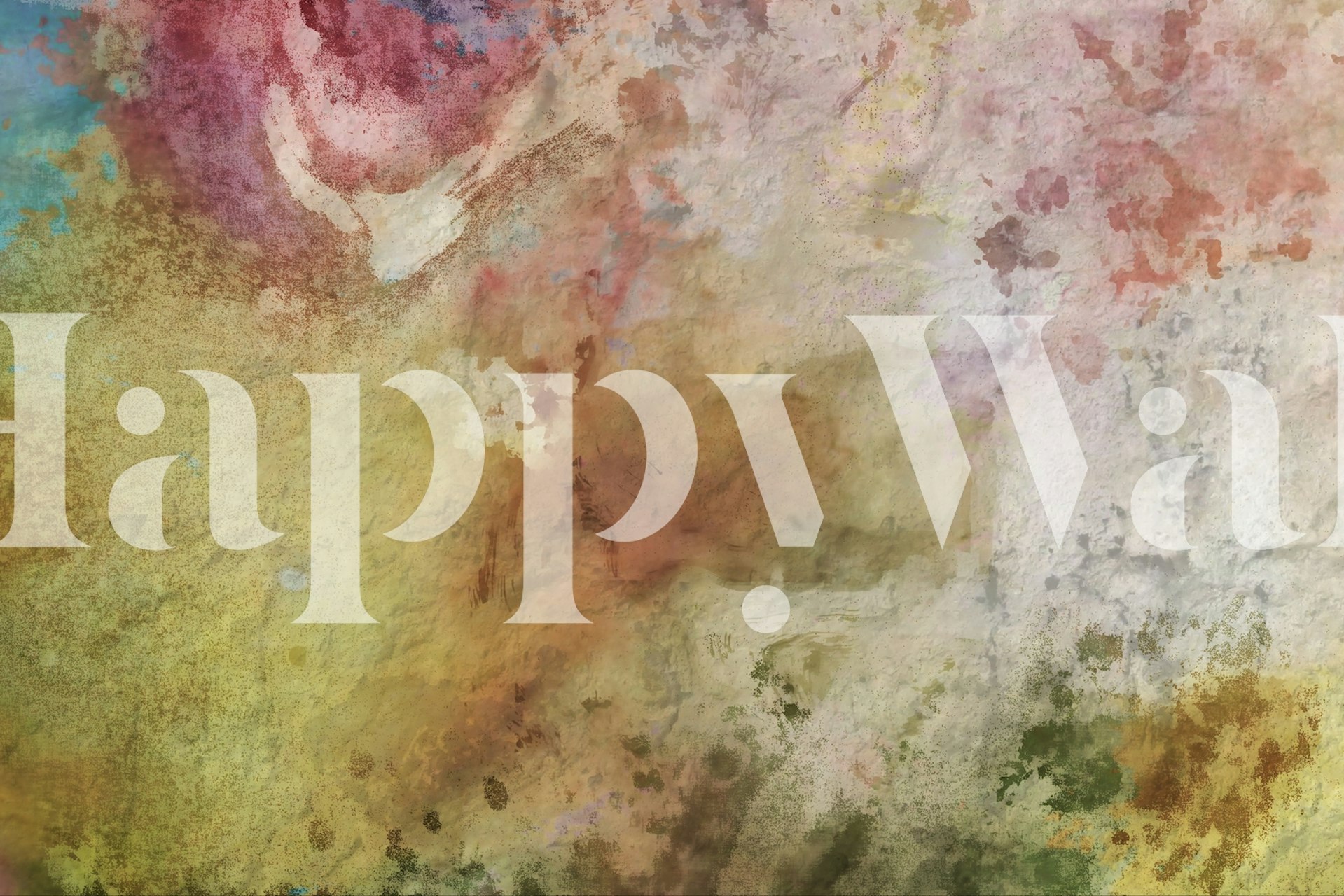 ταπετσαρία Natural Nature Oil Painting σε ένα δωμάτιο