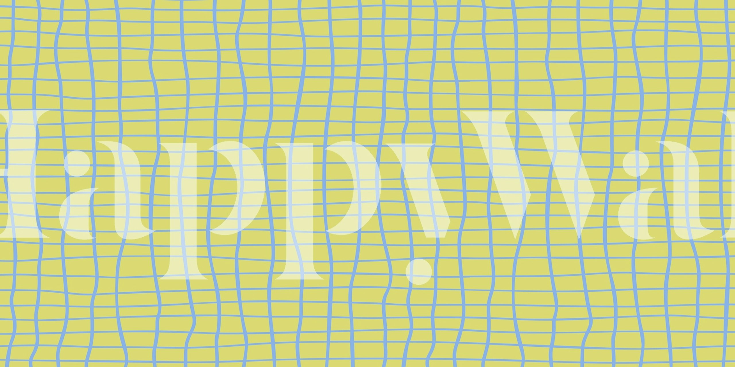 Papel pintado Grid Pattern Scholl en una habitación