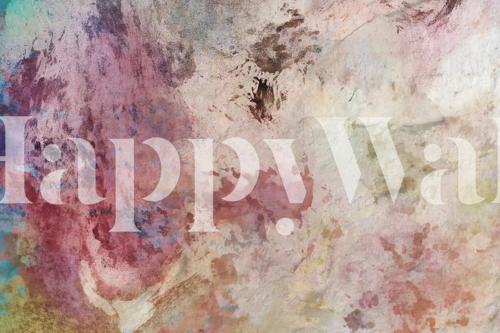 Beige Blush Oil Painting tapet i et rom