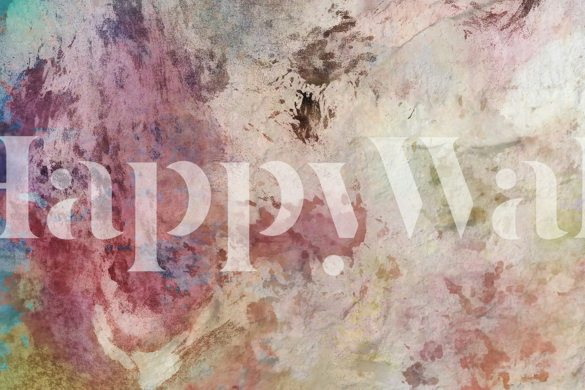 Ταπετσαρία Beige Blush Oil Painting σε ένα δωμάτιο