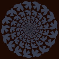 Big Black Bird Bloom tapet