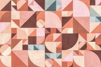 MID-CENTURY BAUHAUS EARTHY behang