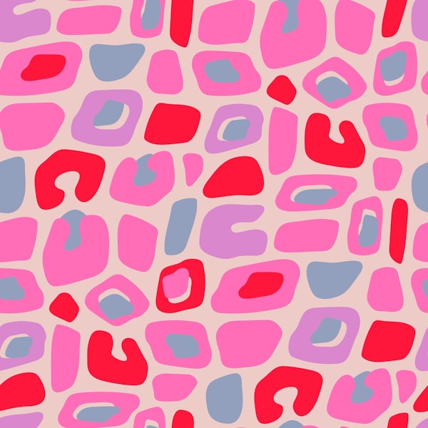 WILD THING Big Cat Leopard Spots Hot Pink