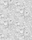 MULTITUDES Doodle Line Drawing Black & White