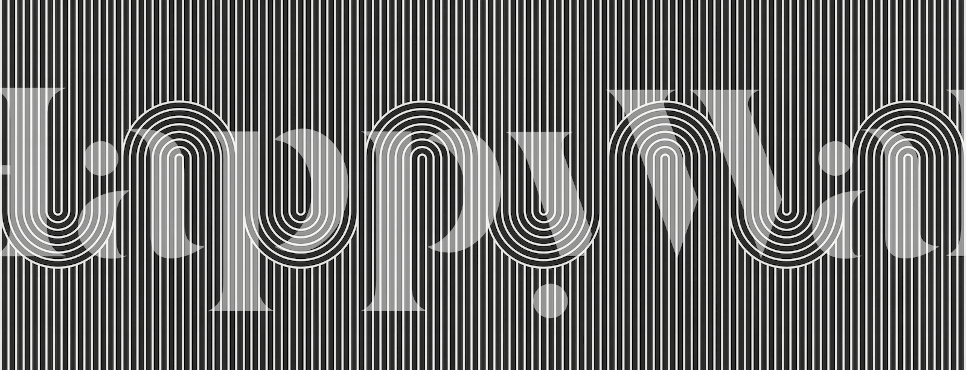 Lines and circles wallpaper in a room