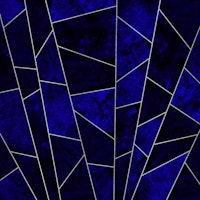 Deep Sapphire Tiles and Silver Luxury ταπετσαρία